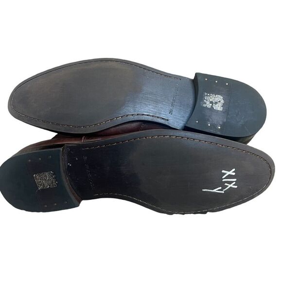 John Varvatos $698 Amsterdam Brown Leather Ankle Boots Size 13 Slip On - Picture 15 of 15